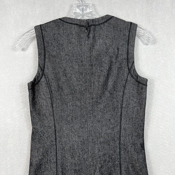 Kors Michael Kors Dress Size 2 Black Midi Sleeveless Sheath Made in Italy - Picture 10 of 12